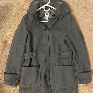 Gray pea coat
